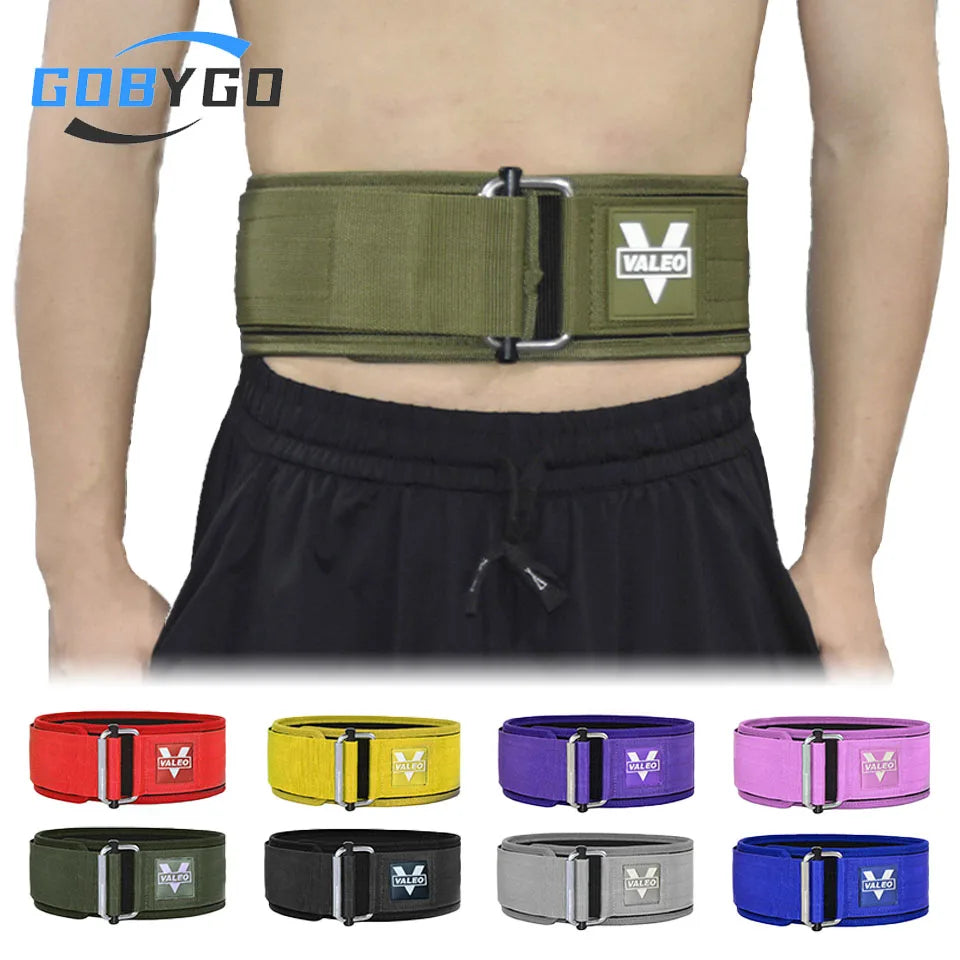 Adjustable Weightlifting Belt with Metal Buckle