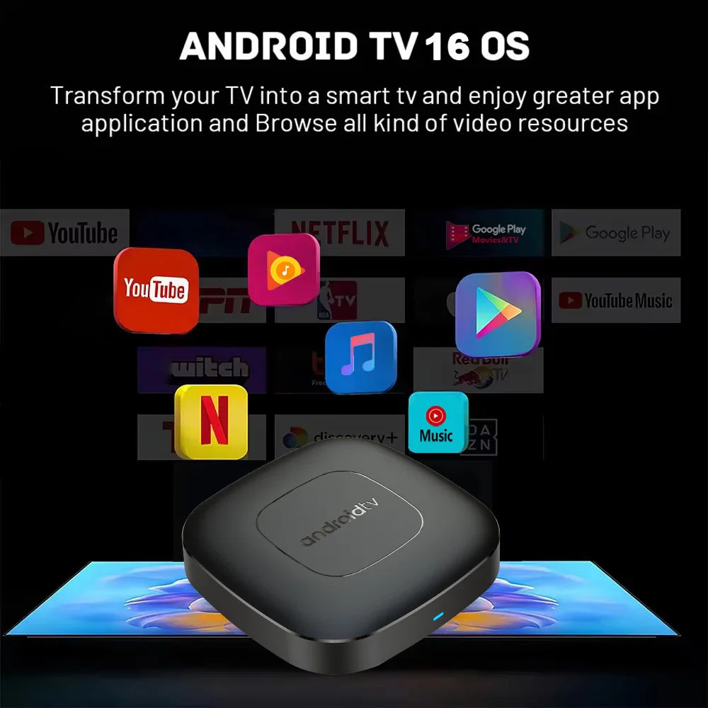 TV box Allwinner H313 con Wi-Fi e Bluetooth