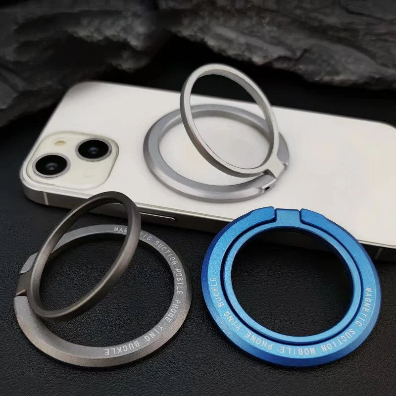 2025 New Magnetic Phone Ring Holder for MagSafe Accessories Adjustable Finger Ring Support Bracket for Magnetic Case for iPhone