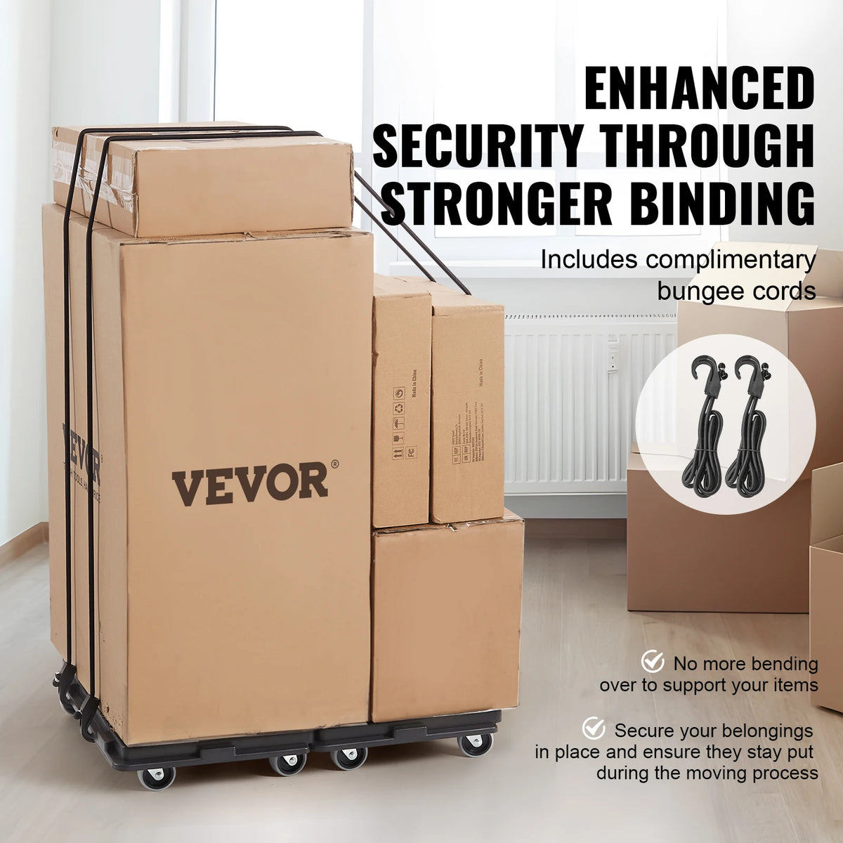 SucceBuy Lot de 2 chariots à palettes pour déménagement de meubles, capacité de 500 lb chacun, avec 4 roues, petit chariot à plateau pour machines industrielles