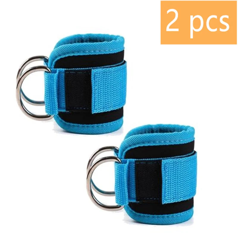 Adjustable Ankle Cuffs with Double D-Rings for Cable Training