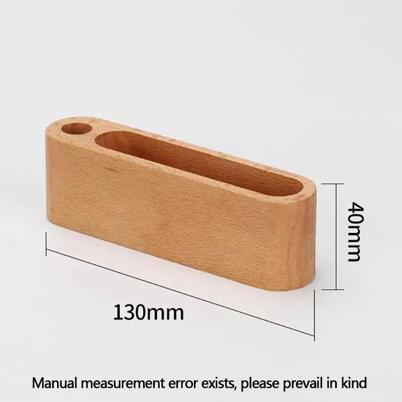 Wooden Desktop Business Card Holder and Organizer