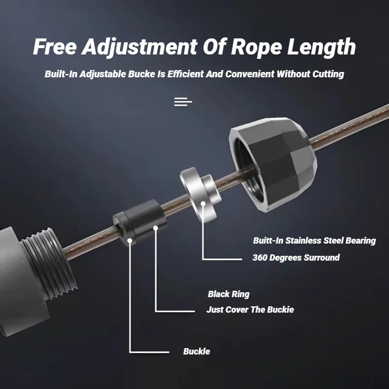 Adjustable Jump Rope for Fitness and Training