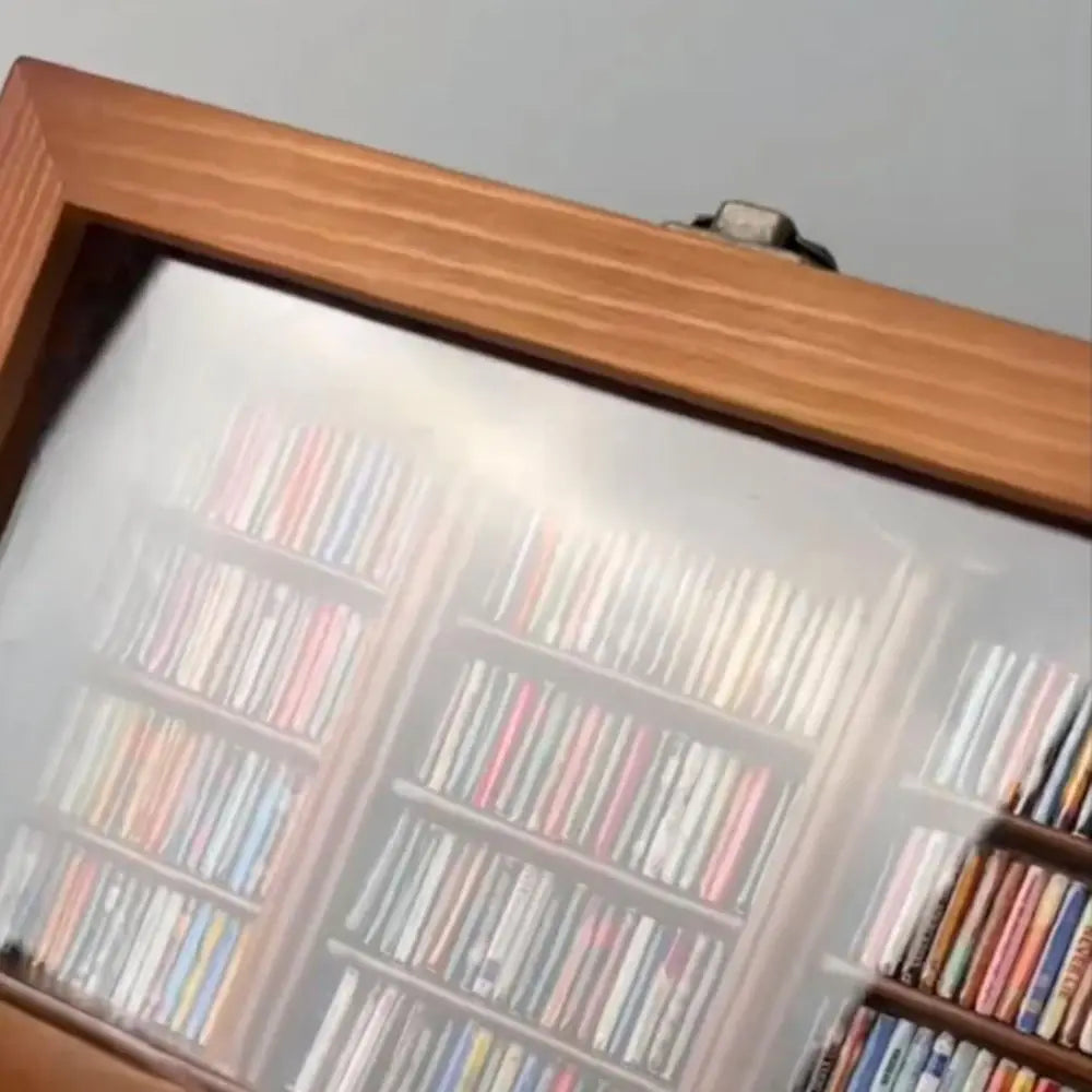 Decoración para estantería de libros Ansiedad Estantería de libros Decoración para el hogar Escritorio Juguetes antiestrés Estantería de madera en miniatura Estantería de madera Figura artesanal Estatua
