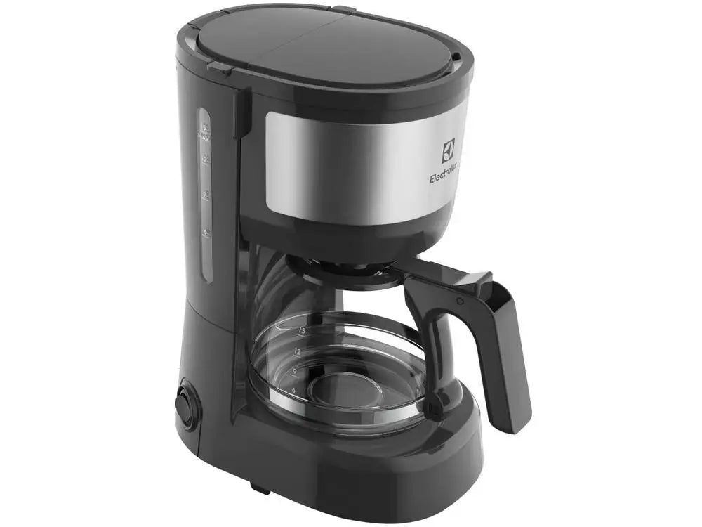 Cafetera eléctrica Electrolux Efficient ECM10, 15 tazas, negra y gris granito - 220 V