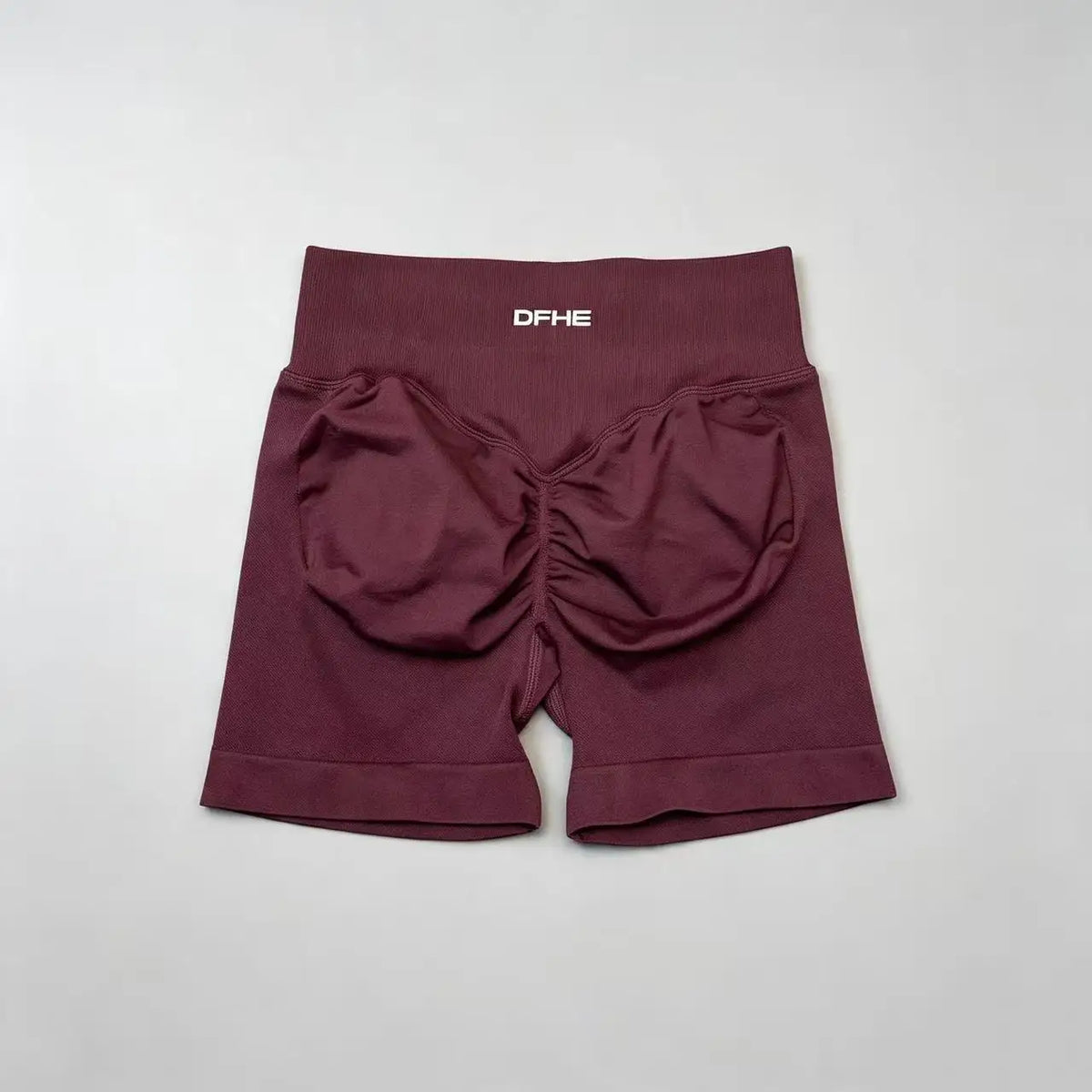 Pantaloncini yoga donna in nylon a vita alta