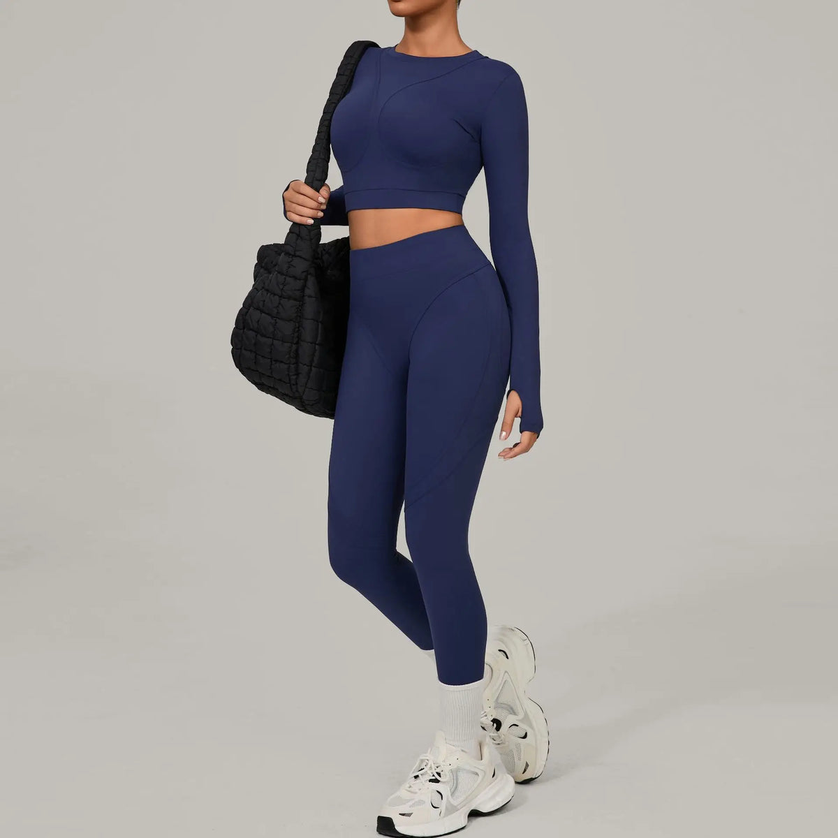 Conjunto de yoga de mujer, top y leggings