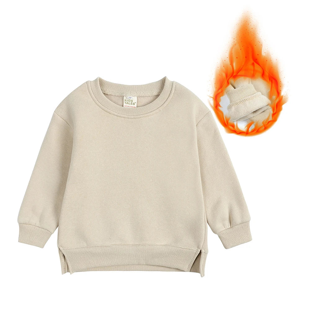 Customized Baby Kids Boy Girl Sweatshirt Add Your Logo Text Long Sleeve Cotton Fleece DIY Pullover Hoodie Tops Toddler Clothes