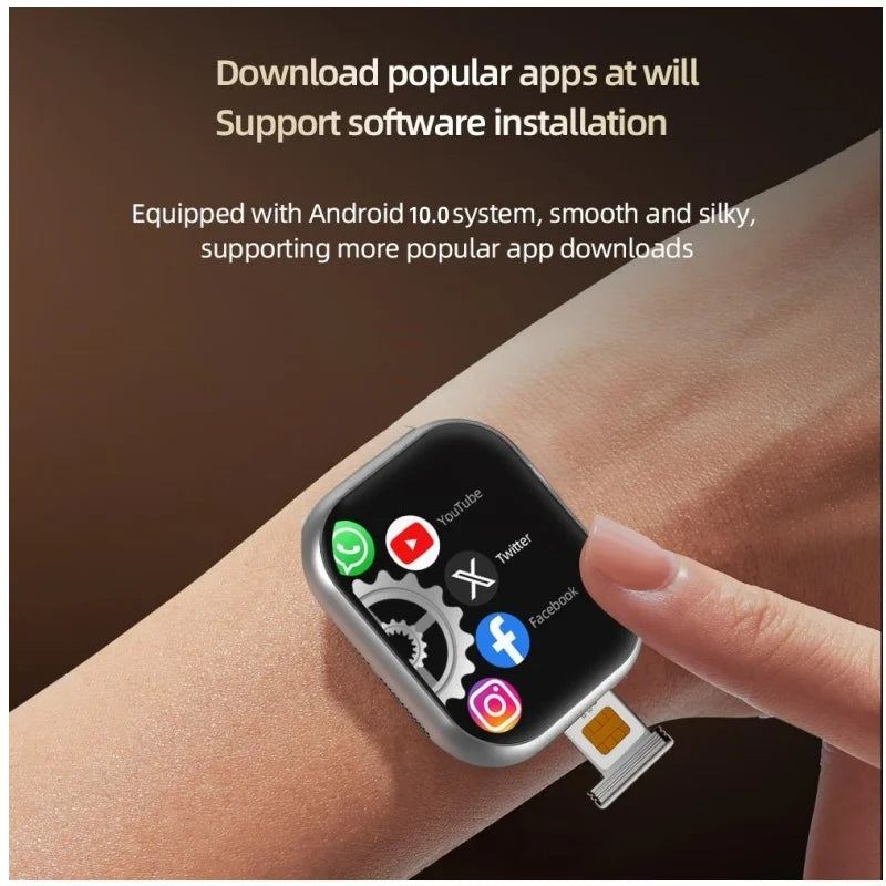 S10 Plus VP29 4G LTE Smartwatch With 2.29inch Amoled Rotary Camera GPS Whatsapp App Store Video Calling 512GB Rom Smart Watch