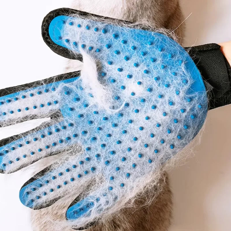 Kit de aseo para perros, gatos y conejos, cepillo de doble cara, guante de limpieza para el baño, eliminación de pelo suelto y enredos