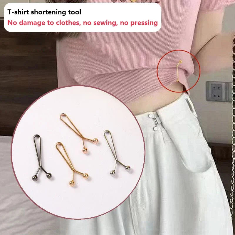 4/10 PCS Detachable Buckle Accessories for Jeans and Skirts, Adjustable Clips for Tightening Pants Waistbands and Shortening Sleeves