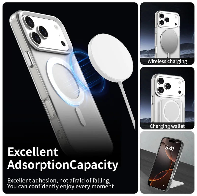 Magnetic For iPhone 18 Pro Max Case Magnetic Wireless Charging Cover iPhone 18 iPhone 18 Pro Max Matte TPU Protective Phone Case