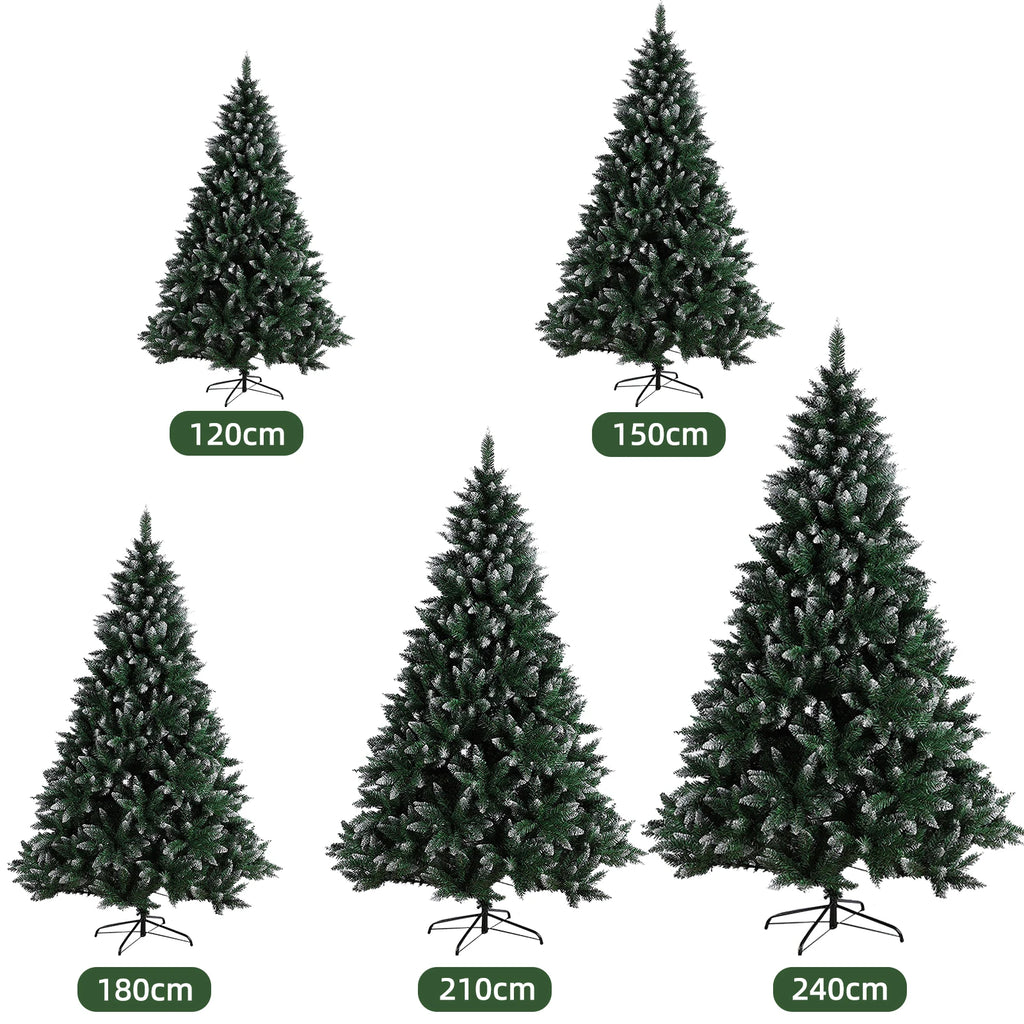 Artificial Christmas Tree with Stand, 120cm-240cm, for Christmas Decoration, Reusable (Christmas Tree With Snow)