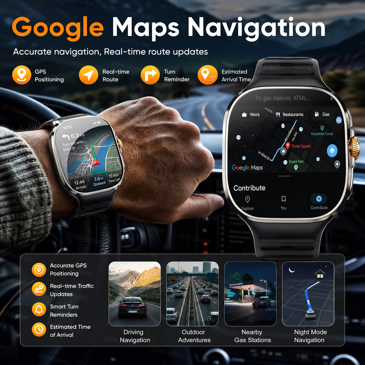 Smartwatch M99 AMOLED da 2,4″ con app HiSportPro