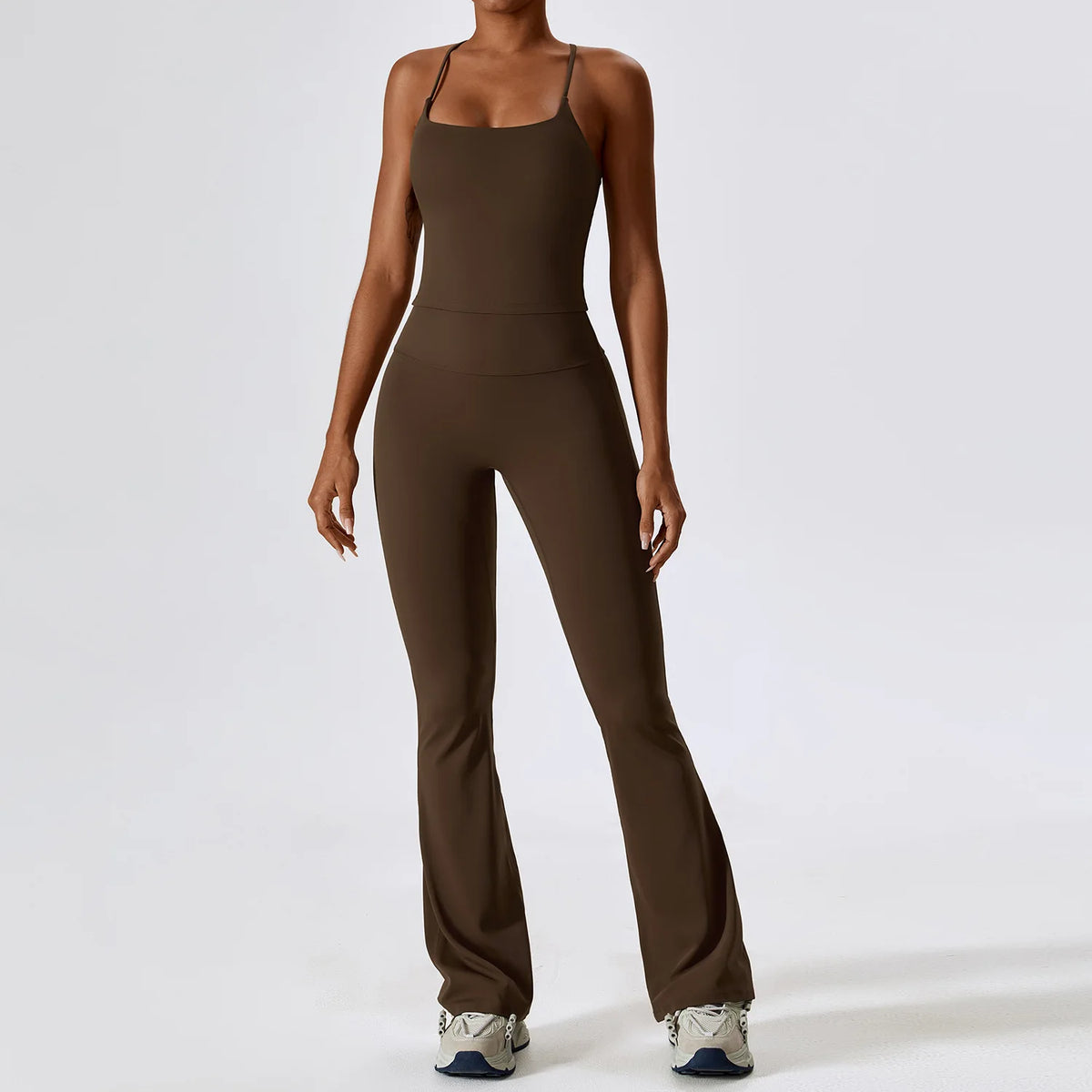 Conjunto de yoga de mujer, 2 piezas, top y leggings