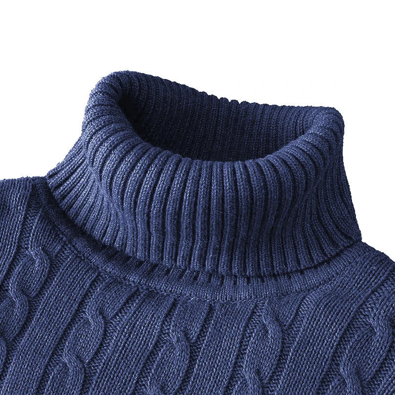 Men's long sleeve turtleneck sweater