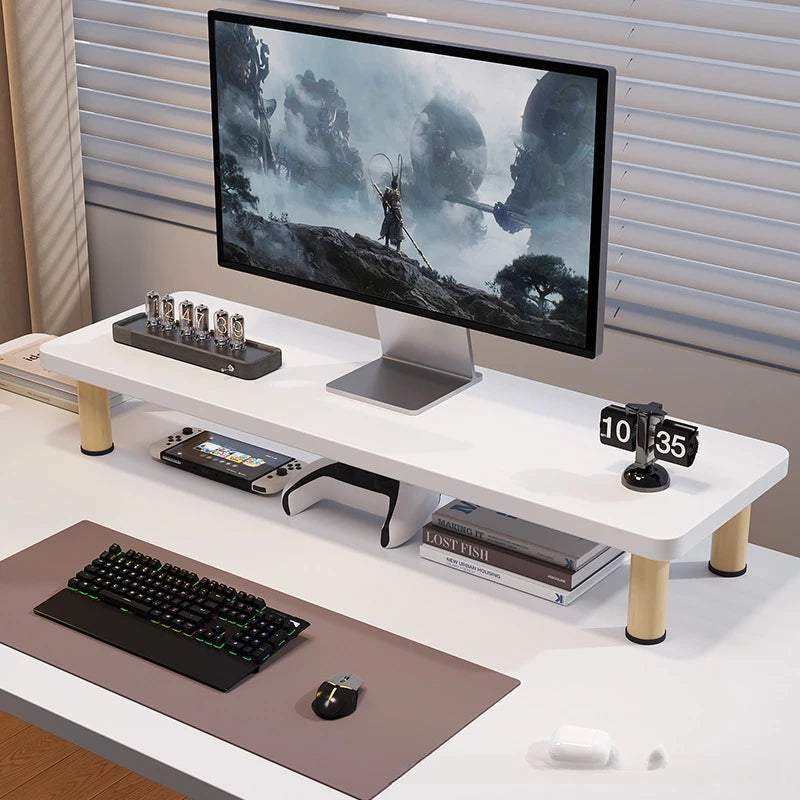 Wooden Monitor Stand and Desk Riser