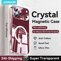 Joyroom Magnetic Case For iPhone 18 Pro Max Case No Yellowing Transparent Cover For iPhone 18 Pro Wireless Charger Thin Cover