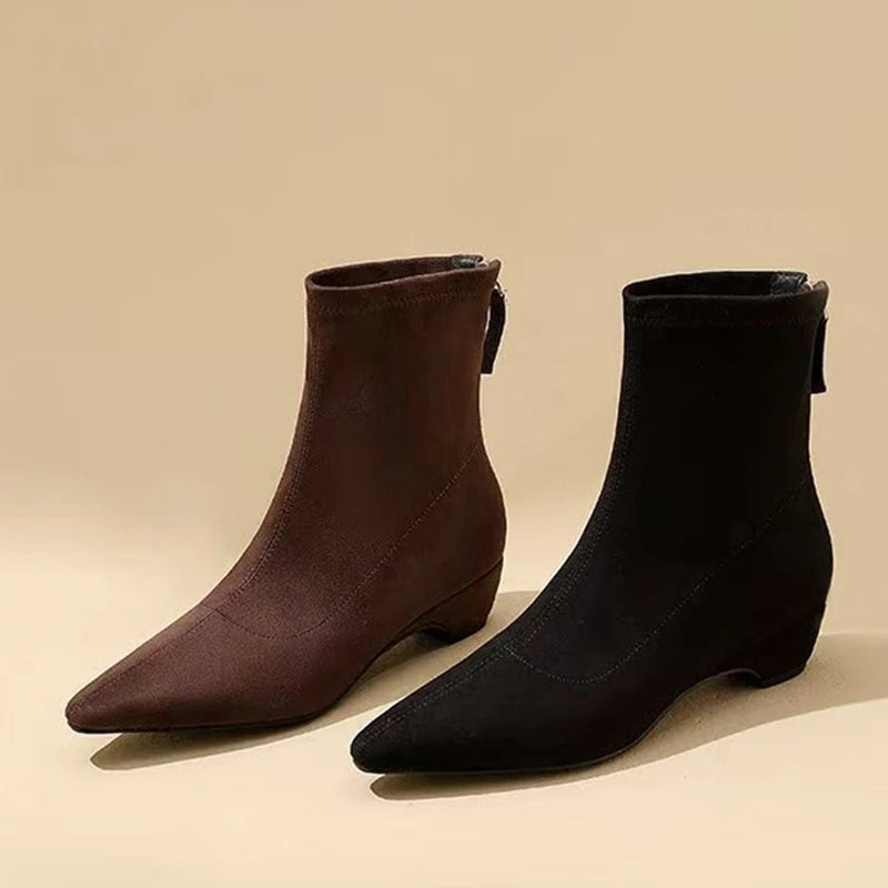 Stivaletti donna Liyke effetto suede con fodera morbida