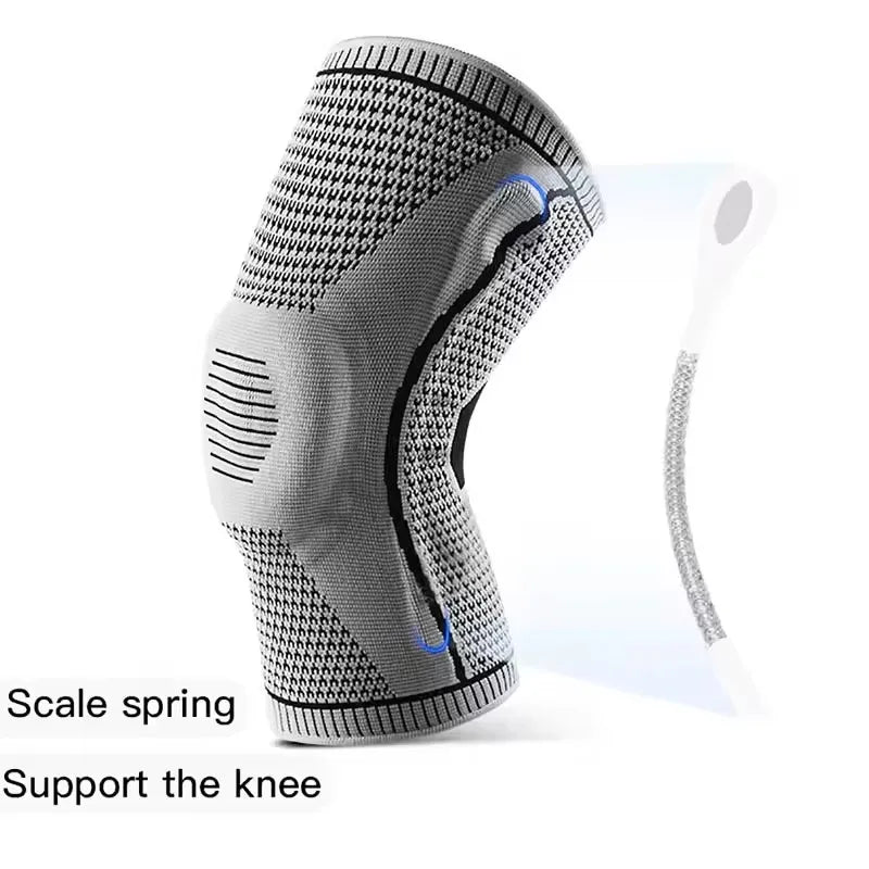 1 Uds. rodillera deportiva de compresión de silicona, soporte para rótula, soporte medial para menisco, baloncesto, correr