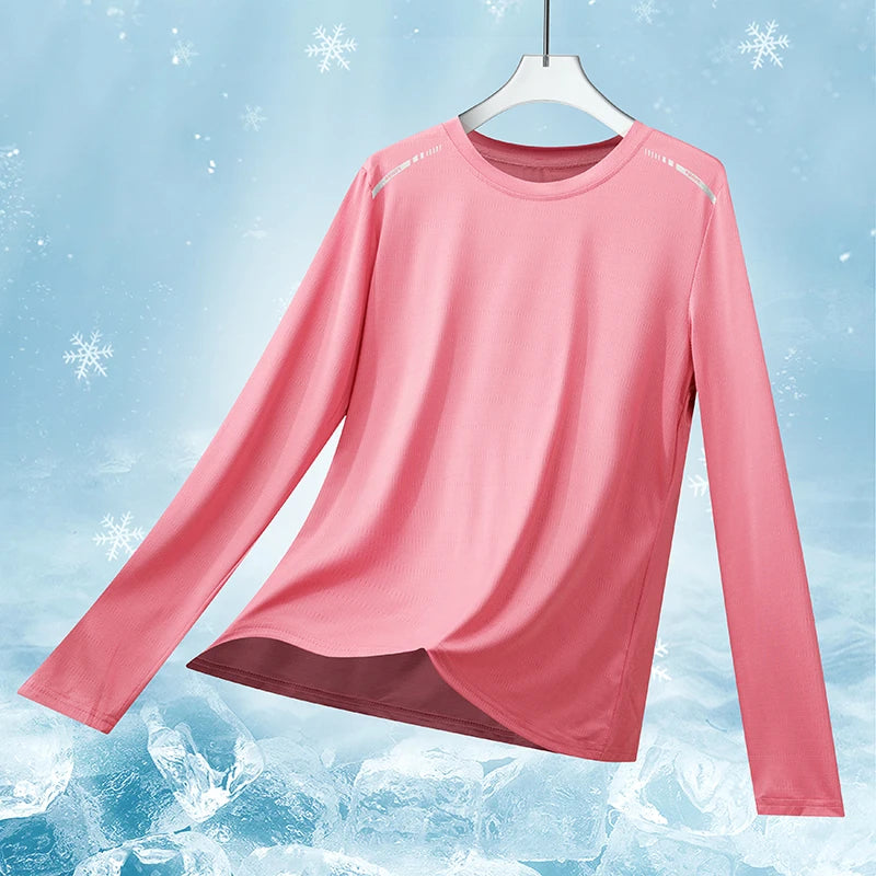 Maglia sportiva donna a maniche lunghe