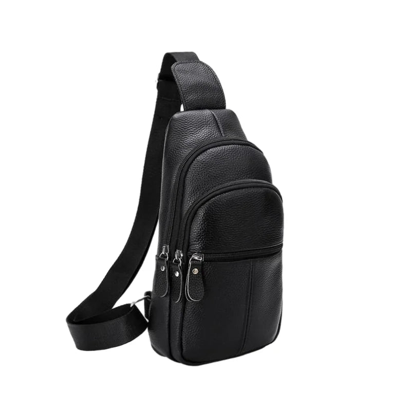Men’s Genuine Leather Chest and Shoulder Bag