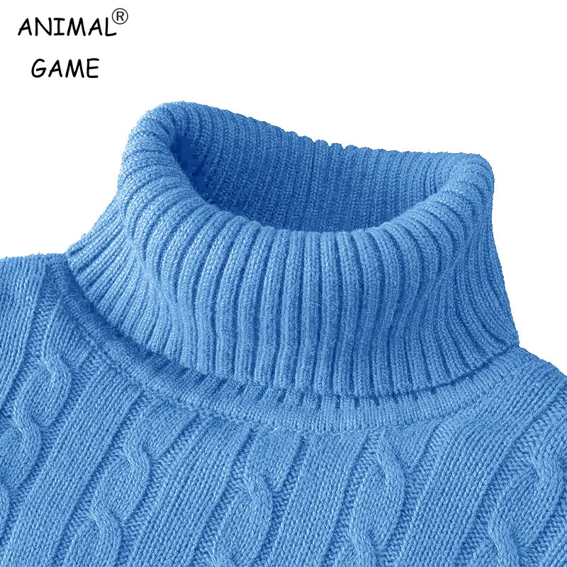 Men's long sleeve turtleneck sweater