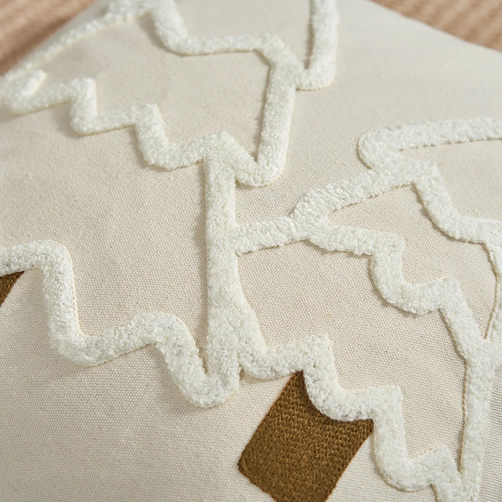 Funda de cojín navideño Battilo con borlas, funda de almohada decorativa con mechones verdes para sofá, cama, decoración del hogar