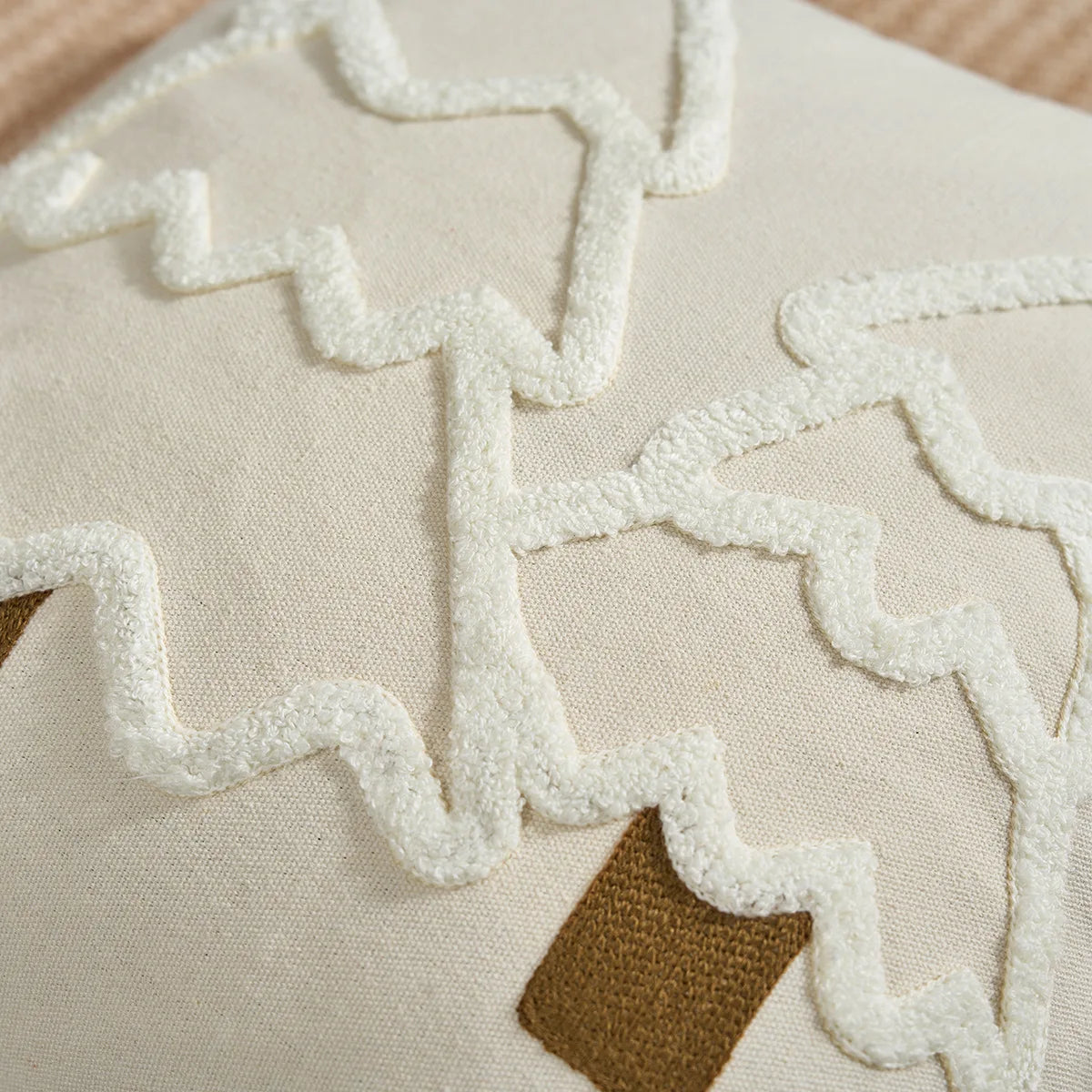 Funda de cojín navideño Battilo con borlas, funda de almohada decorativa con mechones verdes para sofá, cama, decoración del hogar