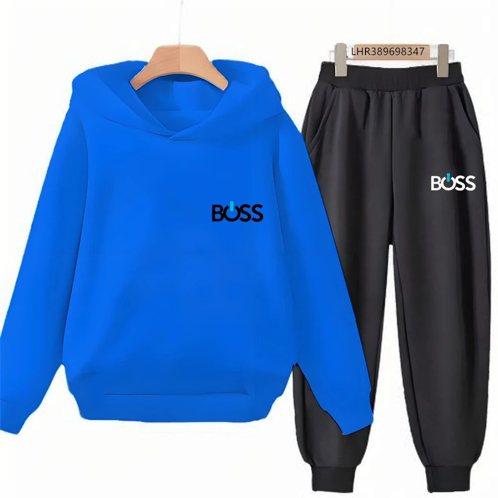 Children’s Printed Hoodie and Trousers Set