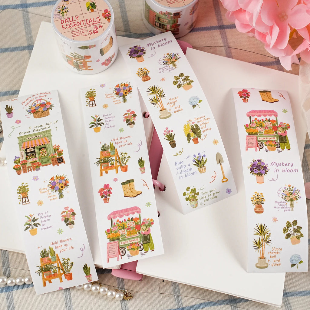 200 cm/roll INS Coffee Bread Cafe-Themed Masking Tape Decorative Label Stickers for Journals, Scrapbooks, Diaries, Albums, and Stationery