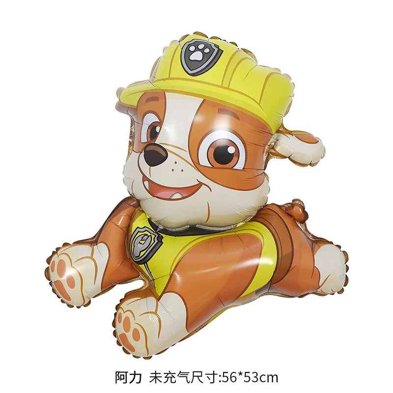 8-teiliges neues PAW Patrol Geburtstag-Dekorations-Set mit Ballons, Folienballons Chase, Marshall und Skye für Kinderpartys