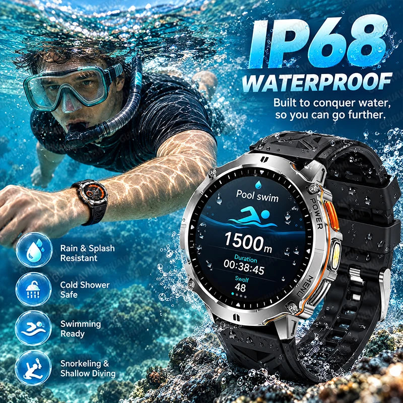 T-RX6 Ultra GPS Sports Smartwatch with Compass