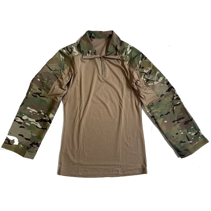 Completo mimetico uomo con maglia e pantaloni