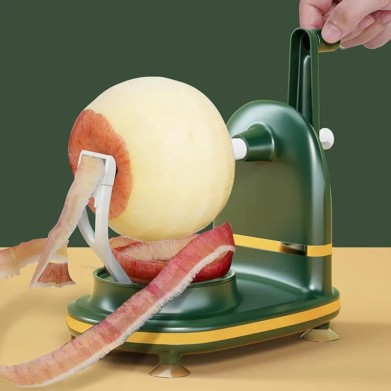 3-in-1 Hand-cranked Rotating Fruit/Vegetable Peeler Stainless Steel Blades Apple Cutter Household Peeling Machine Kitchen Gadgets