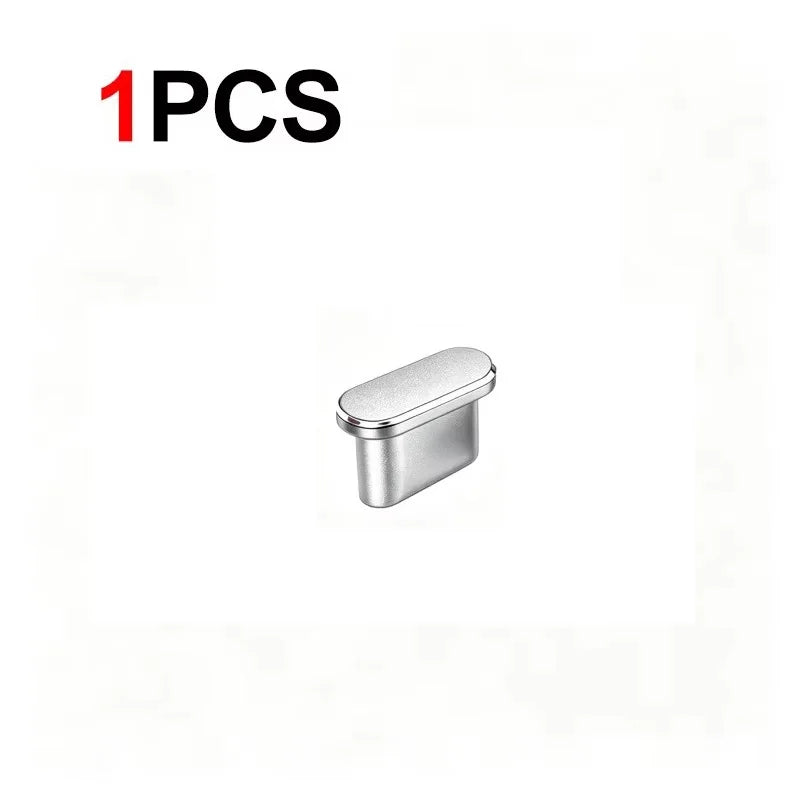 1-5Pcs Metal USB Type C Dust Plug For iPhone 18 17 16 Pro Max Mobile Phone Type-C Charging Port Protector Cover Cap Stopper