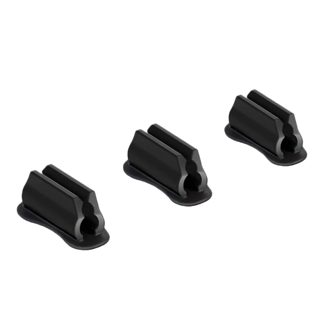 Adhesive Silicone Desk Pen Holders, 3-Piece Set