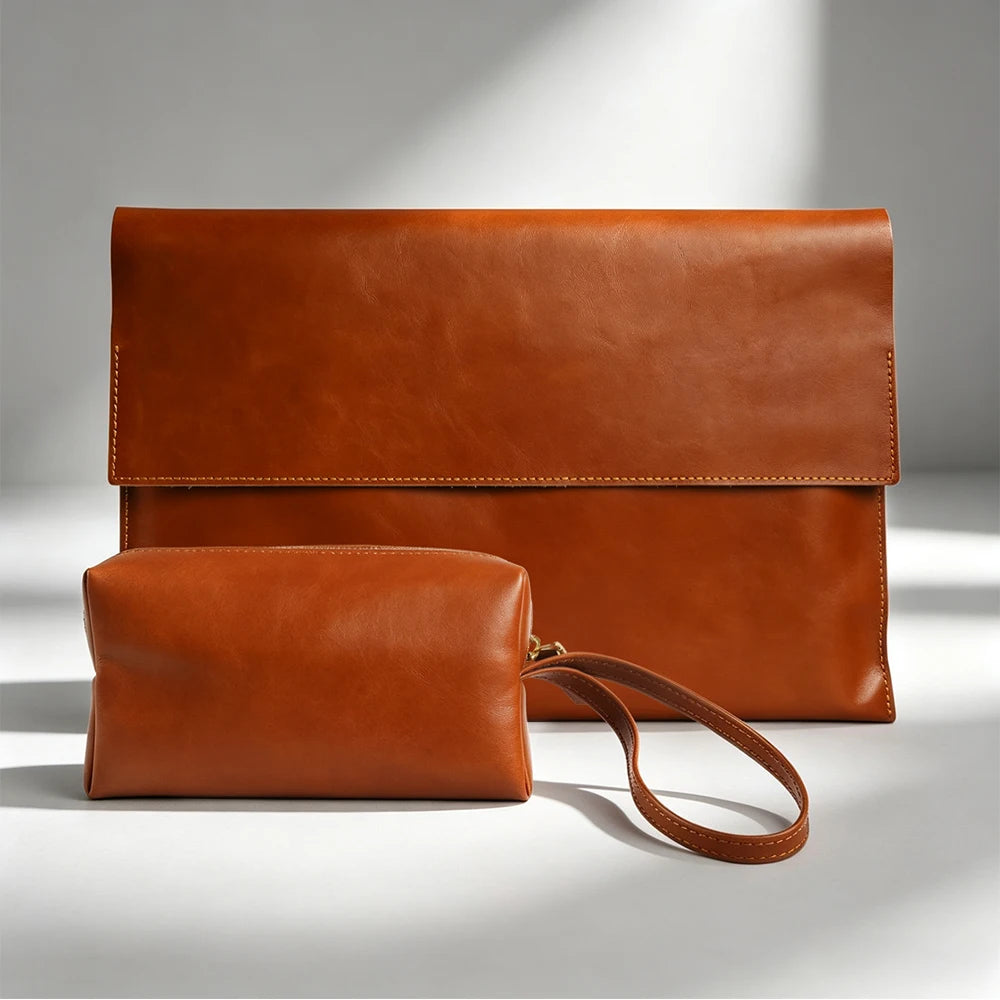 Leather Laptop Sleeve for MacBook Air and Pro