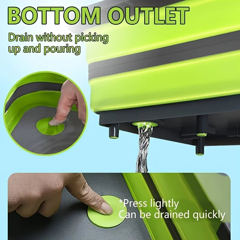 Foldable Portable Basin with Sink and Storage