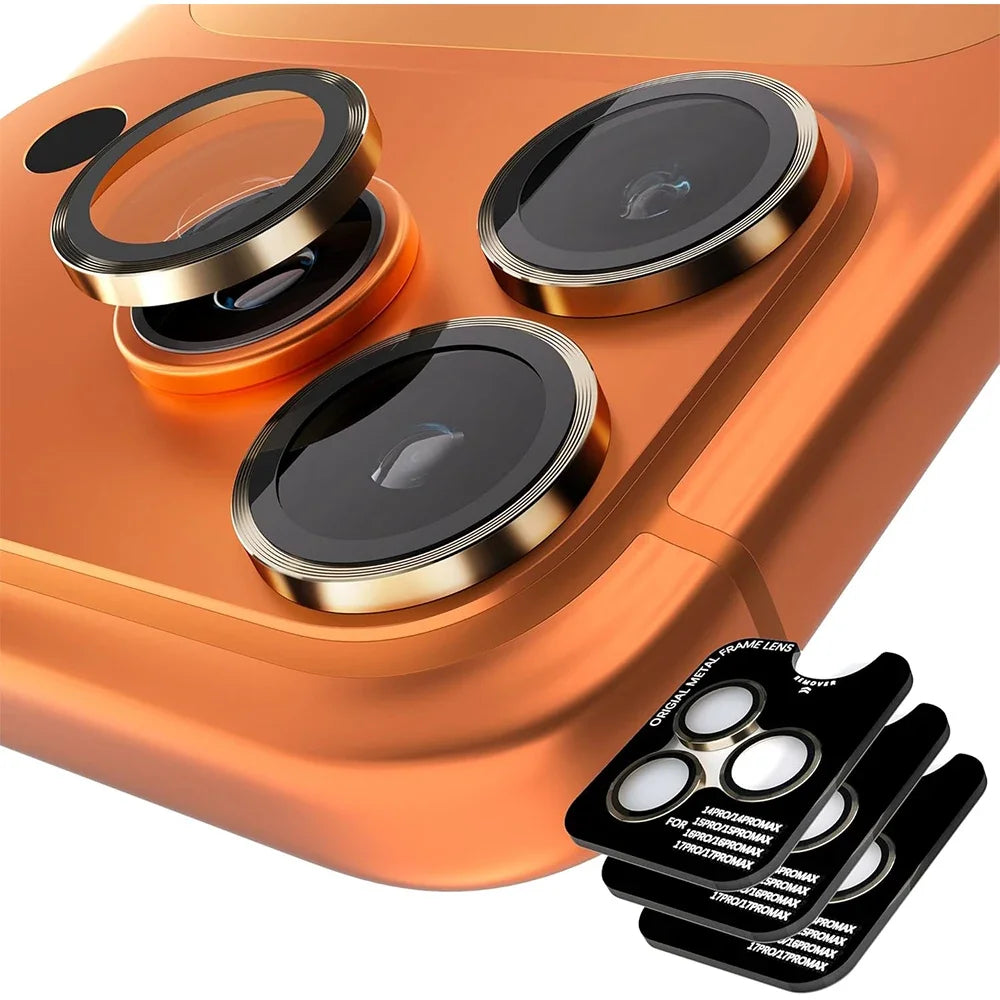3Psc Camera Lens Protector Cover For iPhone 18 Pro Max 16 17 Pro Max 15 Plus 14 Plus 12 13 Mini Phone Protection Accessories