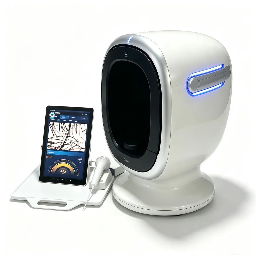 O1pro Escáner 3D portátil con IA para análisis facial y del cuero cabelludo de doble uso, detector profesional del estado de la piel, dispositivo para salones de belleza