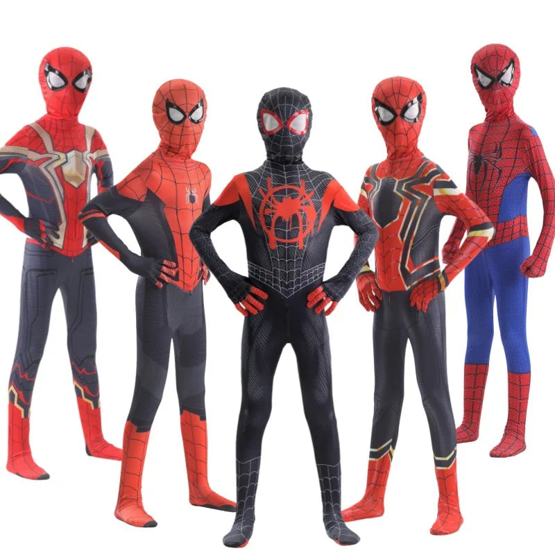 Komplettes Halloween-Cosplay-Kostüm für Spider-Man-Fans und Sammler: Miles-Morales-Zentai-Anzug für Halloween, Weihnachten und Partys – ein ideales Halloween-Geschenk
