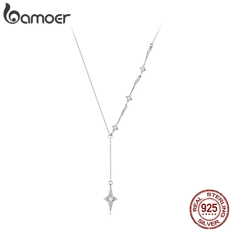 Collana con pendente a stella cadente