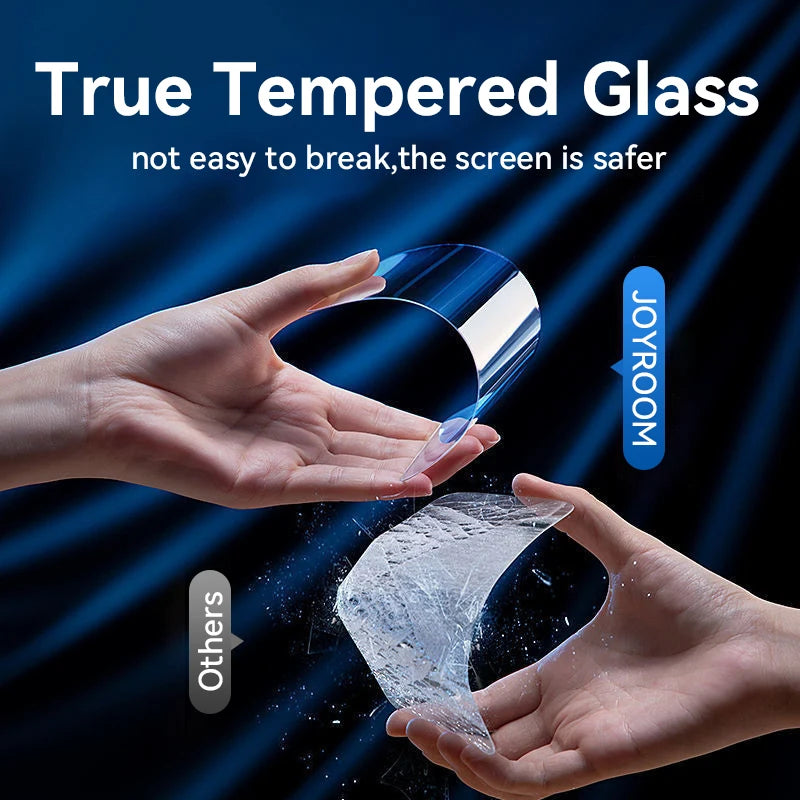 Joyroom 1/2/3pcs HD Glass Screen Protector for iPhone 18 17 16 15 14 13 Pro Max Full Screen Tempered Glass Protection for iPhone