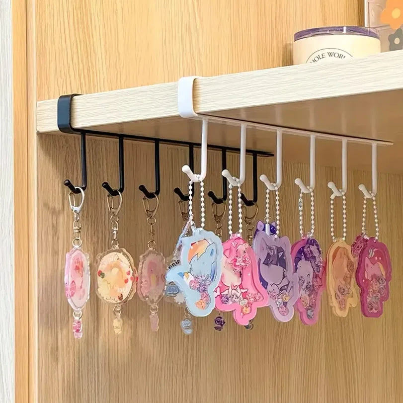 Metal Hook Rack for Keys and Accessories