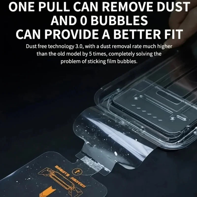 One-Click Dust Free Glass For iPhone Duo Glass Oleophobic Screen Protector Film For APPLE iPhone 18 Pro Max 18 Tempered Glass