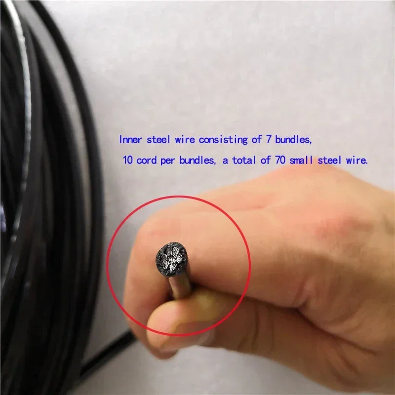 Fitness Equipment Replacement Cable, 5 or 6 mm