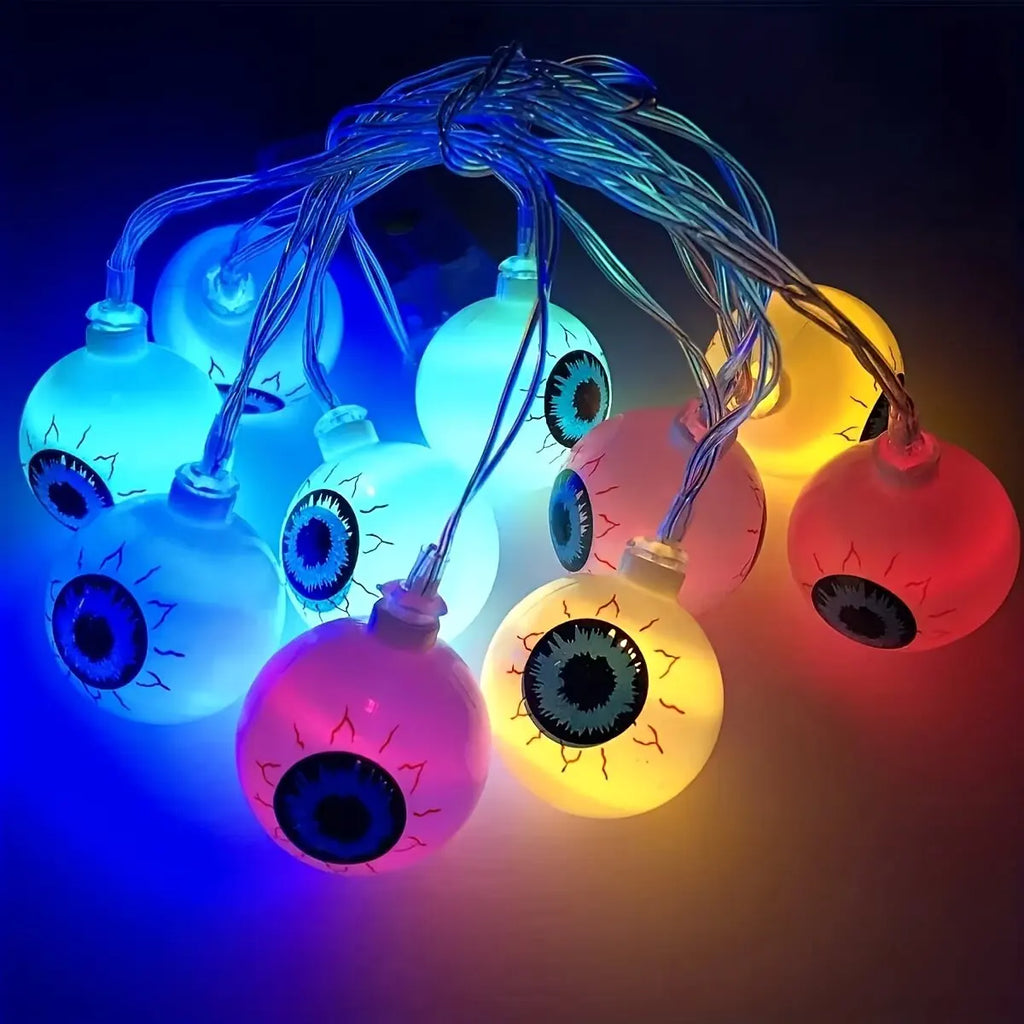 Halloween Decorations Eyeball String Lights LED Fairy Lights Spooky Horror Party Decor Battery Operated