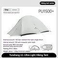 Naturehike Cloud Up UL Camping Tent 1-2 Person Ultralight 15D Quick Bulid Beach Tent Outdoor Waterproof Extra Large Hiking Tent