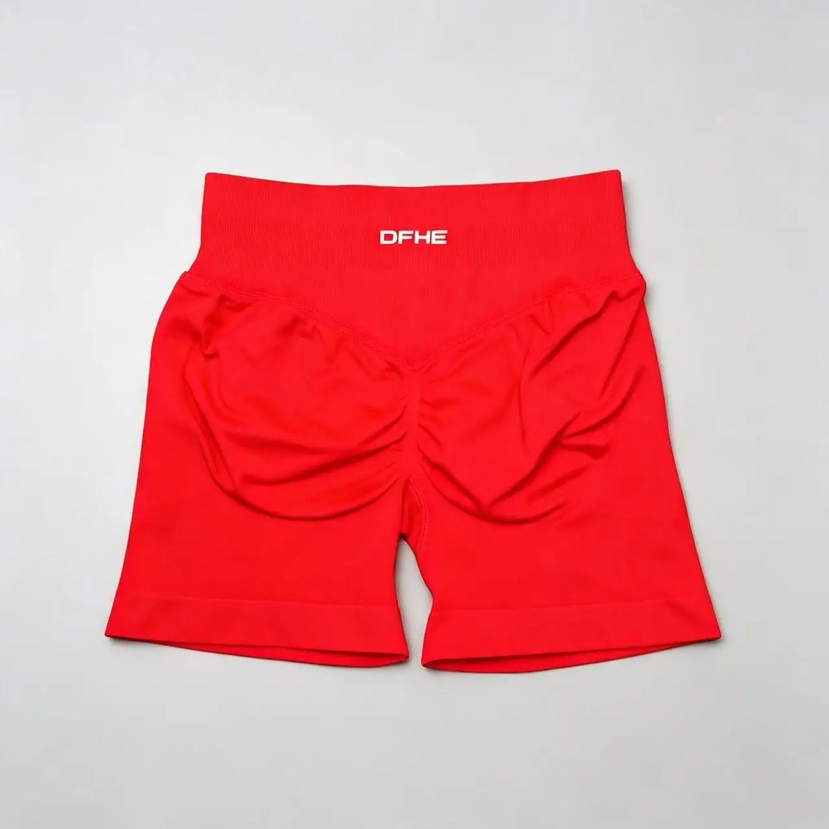 Pantaloncini yoga donna in nylon a vita alta